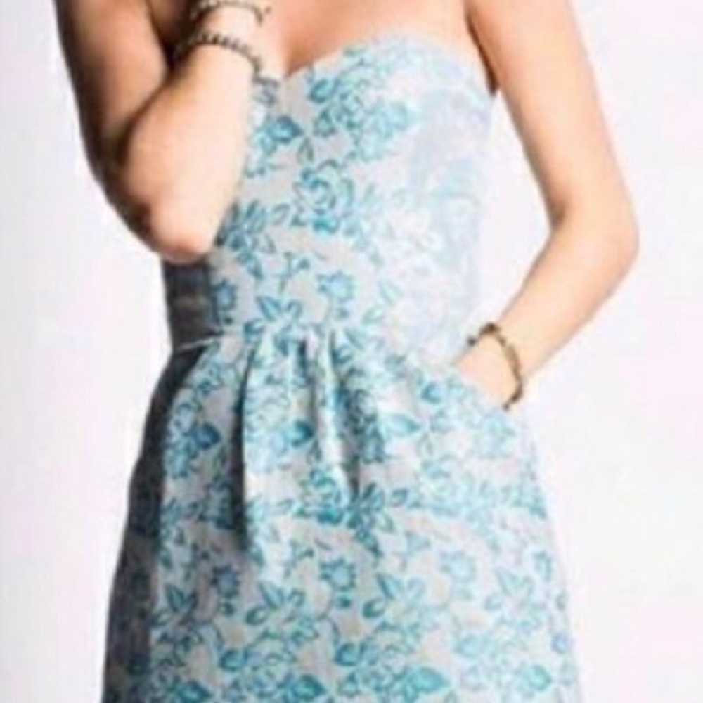 ✨ Kimchi blue gold embroidery bustier mini dress urban outfitters New Years Eve